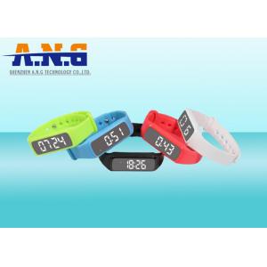 China Multifunction Hf Rfid Tags,Custom Printed Rfid Wristbands With Led Pedometer supplier