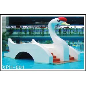 China Water Park Equipment Small Swan Kids Water Slide, Fiberglass Water Pool Slides For Kids supplier