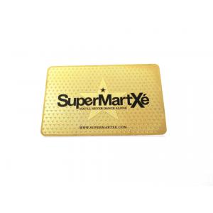 China 0.3mm Thickness SS Metal Business Name Cards Customized Luxury Gold Plated wholesale