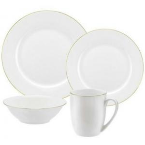 China Royal Worcester Bone China Dinnerware Sets 16 Piece With Gold Rim supplier