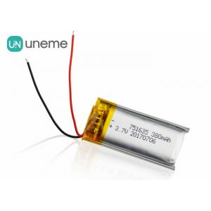 China 16g 3.7V 760mAh Lithium Polymer Battery Pack for Electric Mask 751635-2P UN38.3 wholesale