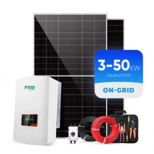 Shingled Three Phase Solar Power Energy System 10Kw 15Kw 20 Kw 10 Kw On Grid Tied Solar System Complete