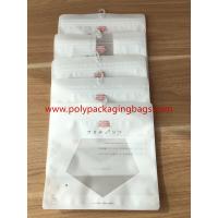 China Reclosable Zip lock Poly Bags With Hangers Hook / Plastic Custom Printed Bags on sale