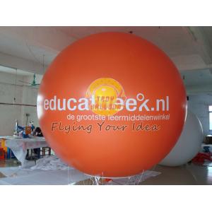 China Orange Inflatable advertising helium balloon with UV protected printing, ad balloons supplier