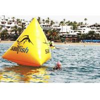 China PVC Inflatable Swim Buoys Inflatable Triangle  water buoy floating buoy for water sport on sale