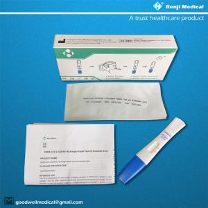 China One Step Antigen Rapid Test Kit Colloidal Gold Type For COVID 19 supplier