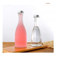 China Glass Jar 250ml 375ml 500ml Glass Storage Bottle Fruit Beverage Juice Bottle on sale