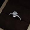 2 Carat Moissanite Jewelry , Pear Moissanite Engagement Rings E Color Grade