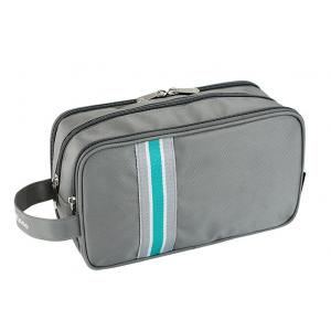 Men Travel Toiletry Bag Striped Pattern With 3 Layers Zipper And Multi Pockets