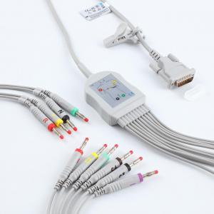 Portable Durable ECG EKG Cable , Multipurpose Patient Monitor Cable