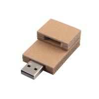 China Rectangular Paper USB Flash Drive Eco-Friendly Material USB 2.0 And USB 3.0 on sale
