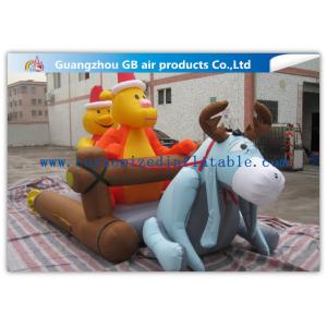 Cartoon Inflatable Holiday Decoration , Inflatable Christmas Yard Decorations