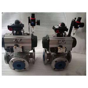 China Pneumatic ball valves actuator pneumatically operated ball valve supplier