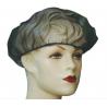 China Nylon Mesh Soft Disposable Head Cap , Black Medical Mesh Elastic Hat wholesale