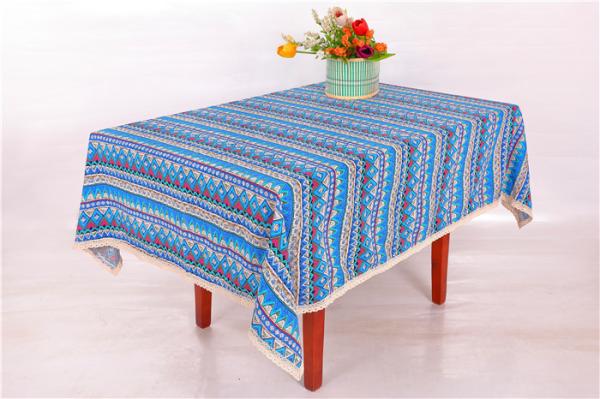Delicate Layout Custom Printed Tablecloths Full Sizes With ISO9001 Certification