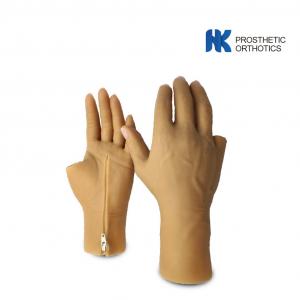 Customized Cosmetic Zipper Prosthetic Gloves Silicone