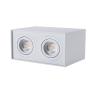 China 2021 new led square downlight,360deg vertical tilable gu10 housing,relamping mr16 downlight for hotel and home use wholesale