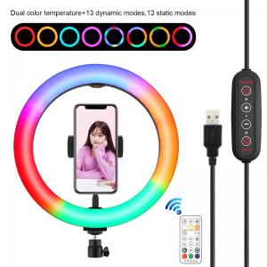 China 66cm 11W Tripod With Ring Light For Camera , Studio Led Light With Phone Holder supplier