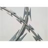 China OEM Cross Iron 45cm 0.5mm Concertina Razor Wire wholesale
