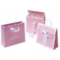 China Custom Printing Paper Boutique Pink Gift Bag Popular Shopping Packaging Shipping Bag For Clothing Apparel on sale