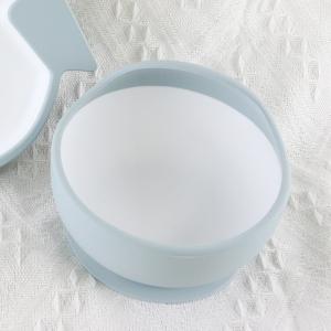 China Custom BPA Free Baby Food Bowl Set , Food Grade Suction Baby Silicone Bowl supplier