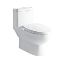 China Chair Height Elongated One Piece Toilets With Soft Seat Washdown Flushing on sale