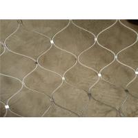 China SS316 Diamond Flexible Inox Cable Mesh Zoo Aviary Fence Anti Corrosion on sale