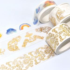 Japanese Washi Paper Tape Custom Printed Gold Foil Washi Tape Manufacturer