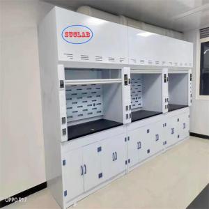 China Low Noise Chemical Fume Hood PP Fume Hoods  - Voltage 220V White Color supplier