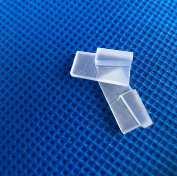 Usinage de verre de quartz personnalisé, pièce en verre de quartz dépoli