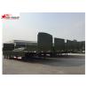 China 3 Axles Gooseneck Side Wall Semi Trailer Mechanical Suspension / Air Suspension wholesale