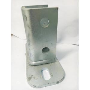 Electro Galvanized Stainless Steel Strut Fittings Square Post Base Plate Fittings