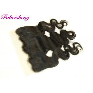 China Indian Virgin Human Hair 13X4 Pre Plucked Lace Frontal Thick End Tangle - Free wholesale