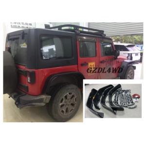 China Jeep Wrangler Eyebrow 4 Doors , JK Crusher Wheel Arch Flares With Lights supplier