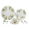 8pcs Green Bone China Dinnerware Sets With Beautiful Printing Oven Safe