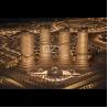 China 1:800 White Architectural Concept Model with Warm Lighting wholesale