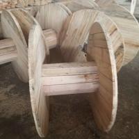China Oak Walnut Empty Wooden Cable Drum Pine  Large Wooden Electrical Spools on sale