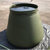 Army Self-Standing PVC Foldable Rain Water Tank Round Top For Fire Fighting 2500L