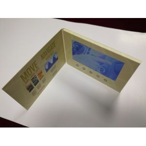 China 7 Inch LCD Video Birthday Cards Personalized For Automotive Event Launch wholesale