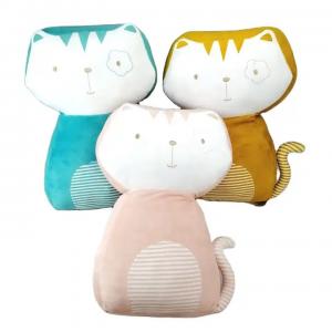 OEM ODM Custom Plush Cat Stuffed Toy  Plush Home Decoration Sofa Pillow Popular Stuffed Super Soft Animal Toy