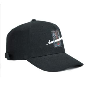 China Mens Metal Buckle Hat Black Animal Caps Custom Embroidered Logo Patch Baseball Hat supplier