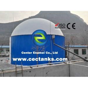 Bolted Steel Grain Storage Tanks With Aluminium Dome Roof Custom Color