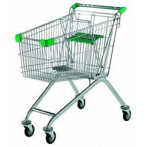 China Indoor / Outdoor Supermarket Shopping Trolley Customizable Color With Child Seat supplier