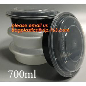 China white disposable plastic salad bowl,PLA 16oz 500ml plastic - disposable salad bowl with lid,PP disposable clear plastic supplier
