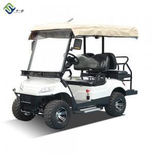 6 Seater Electric NVE LSV Limousine Golf Cart With Rainproof Sunshade Curtains