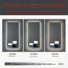 China Custom Full Length Decor Led For Bathroom Mirror Modern Design Style Lighted Portable wholesale
