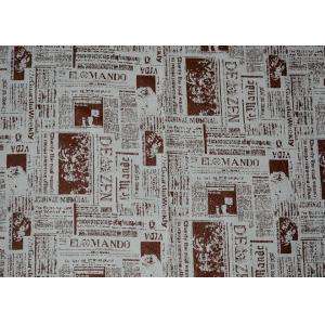 Printed Micro Suede Fabric For Tablecloth , Suede Cloth Fabric