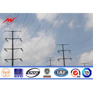 China 11.8m 10 KN Electrical Power Pole Q345 Material Steel Transmission Line Poles wholesale