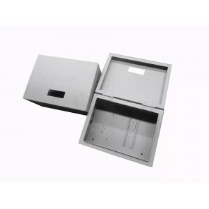 China Custom 0.5mm Thickness Stainless Steel Sheet Metal Cover With White Powder Coated supplier