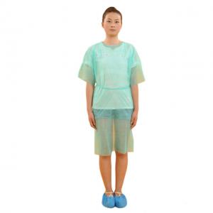 disposable non woven patient gown green hospital patient wear protective gowns